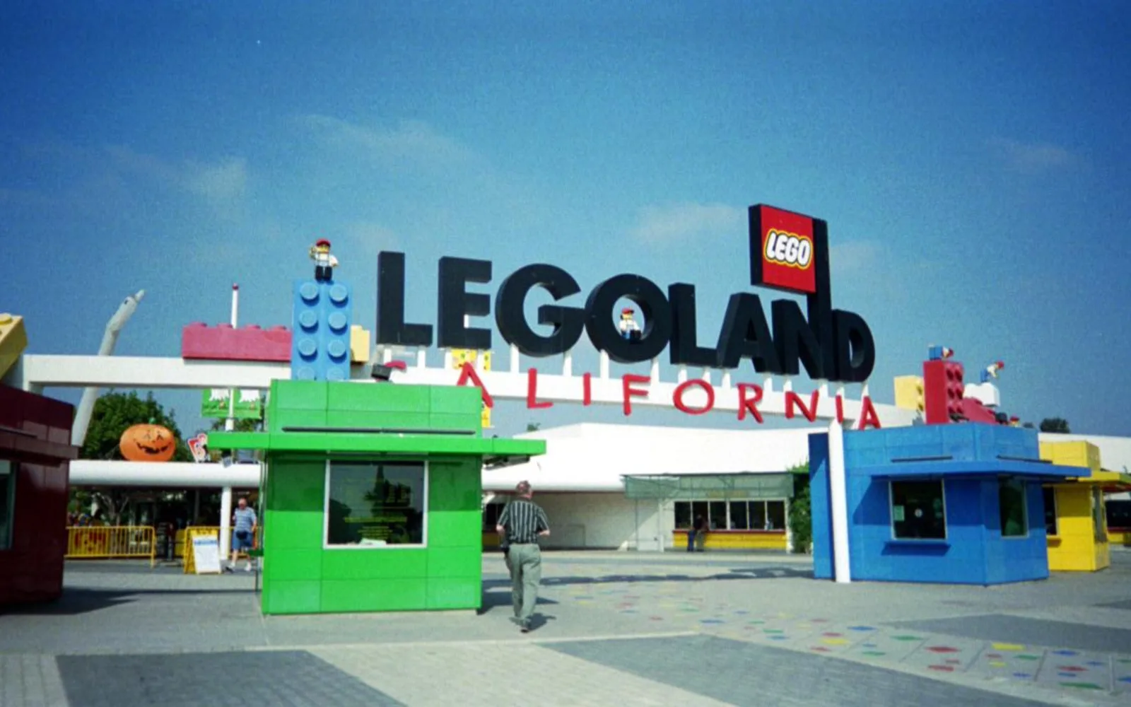 Legoland California theme park with colorful attractions and landscaping